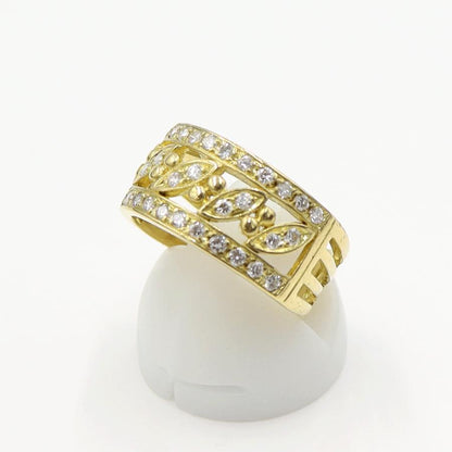 K18ダイヤモンドリング　D0.61ct　リングサイズ13号　重量6.75ｇ(石の重量含む)  (中古)