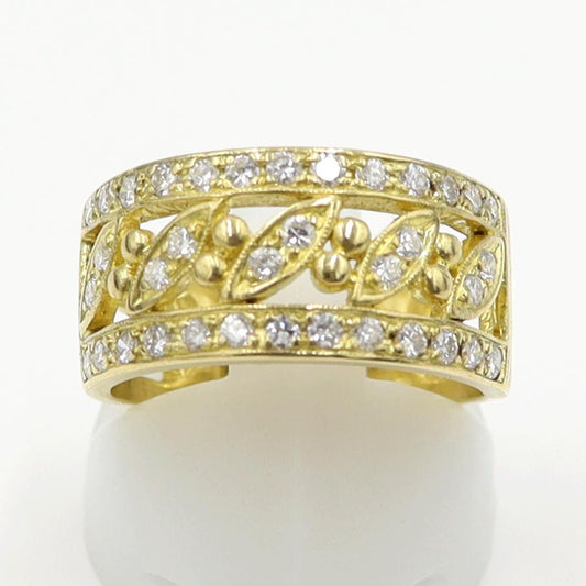 K18ダイヤモンドリング　D0.61ct　リングサイズ13号　重量6.75ｇ(石の重量含む)  (中古)