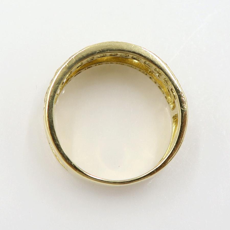 K18ダイヤモンドリング　D0.61ct　リングサイズ13号　重量6.75ｇ(石の重量含む)  (中古)