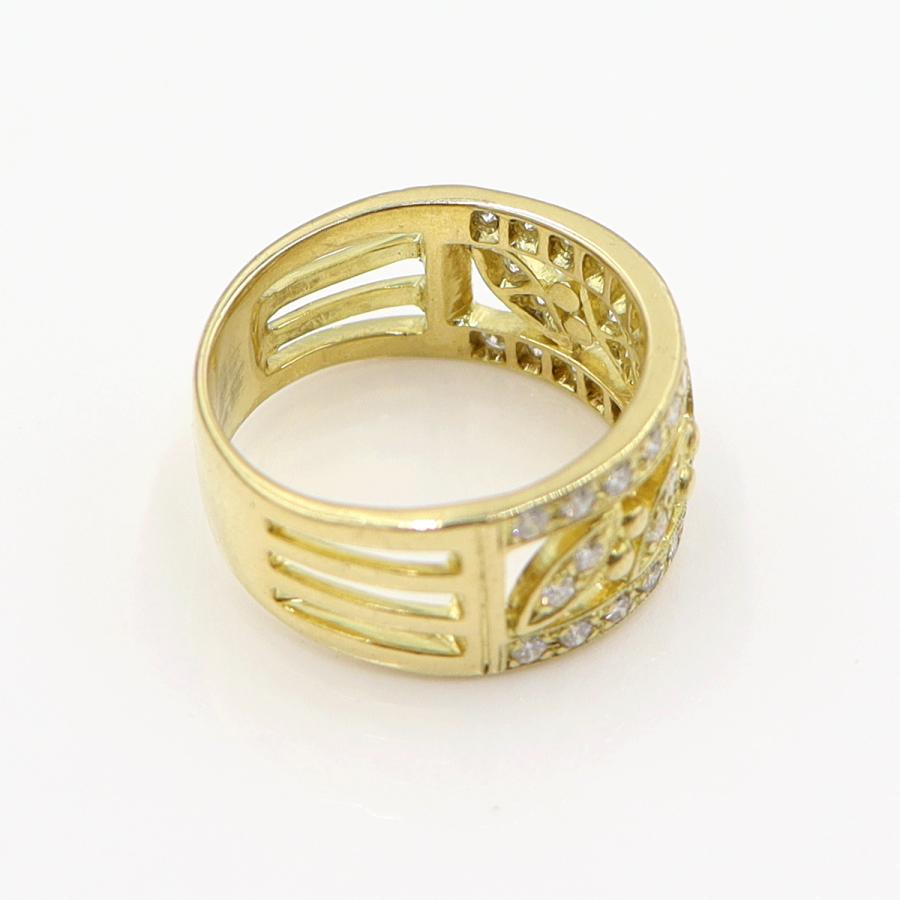 K18ダイヤモンドリング　D0.61ct　リングサイズ13号　重量6.75ｇ(石の重量含む)  (中古)