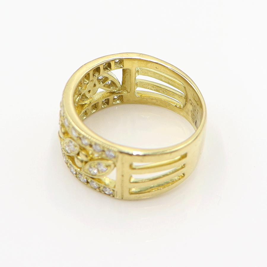 K18ダイヤモンドリング　D0.61ct　リングサイズ13号　重量6.75ｇ(石の重量含む)  (中古)