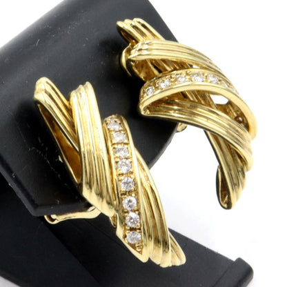 ピエール・カルダン(pierre cardin)750ダイヤモンドイヤリング　重量13.88ｇ(両耳合計・石の重量を含む)　レディース(中古)