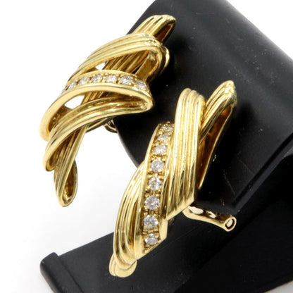 ピエール・カルダン(pierre cardin)750ダイヤモンドイヤリング　重量13.88ｇ(両耳合計・石の重量を含む)　レディース(中古)