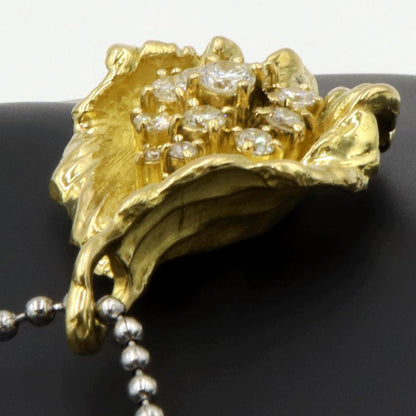 岩倉康二(イワクラ コウジ) K18ダイヤモンドペンダントトップ　D1.60ct　サイズ縦49.3mm・横25.0mm　重量19.38ｇ　レディース（中古）