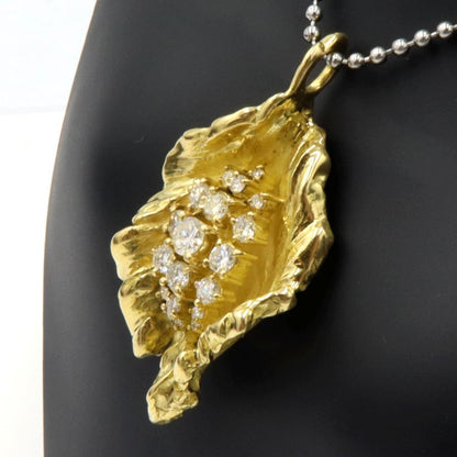 岩倉康二(イワクラ コウジ) K18ダイヤモンドペンダントトップ　D1.60ct　サイズ縦49.3mm・横25.0mm　重量19.38ｇ　レディース（中古）