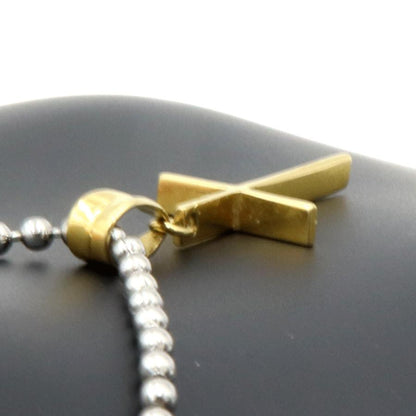 K18クロスペンダントトップ　重量1.27ｇ　十字架　レディース（中古）