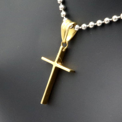 K18クロスペンダントトップ　重量1.27ｇ　十字架　レディース（中古）