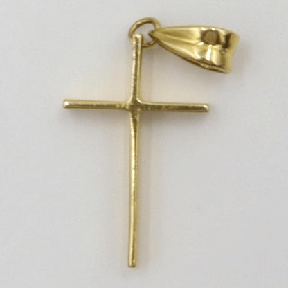 K18クロスペンダントトップ　重量1.27ｇ　十字架　レディース（中古）
