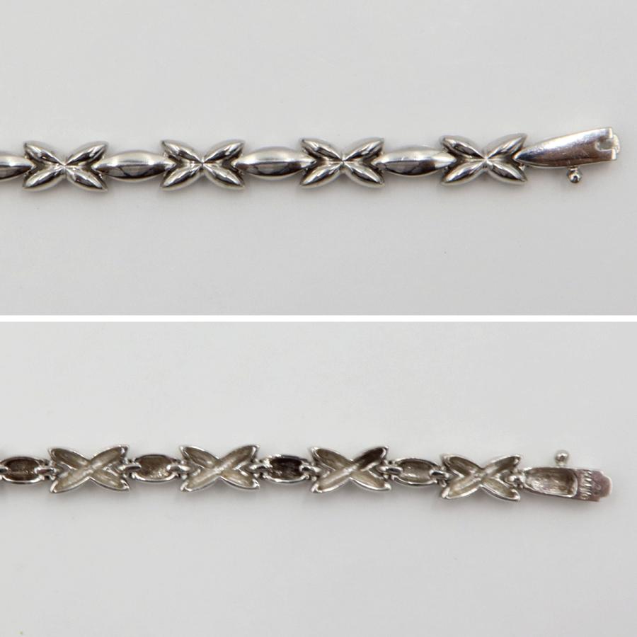 K14WGダイヤモンドブレスレット　D0.20ct　ブレスレット長さ18cm　重量9.15ｇ（中古）