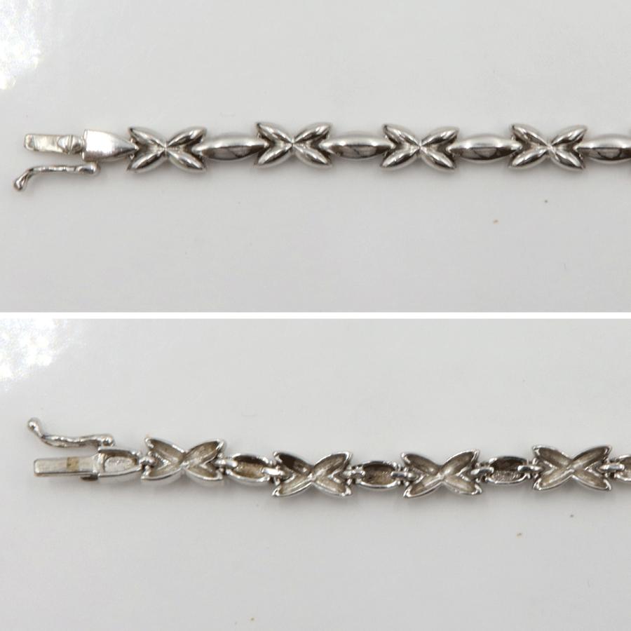 K14WGダイヤモンドブレスレット　D0.20ct　ブレスレット長さ18cm　重量9.15ｇ（中古）