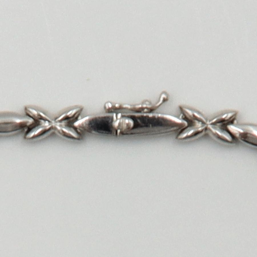 K14WGダイヤモンドブレスレット　D0.20ct　ブレスレット長さ18cm　重量9.15ｇ（中古）