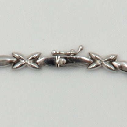 K14WGダイヤモンドブレスレット　D0.20ct　ブレスレット長さ18cm　重量9.15ｇ（中古）