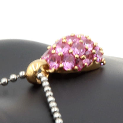 750ピンクトパーズペンダントトップ　重量8.04ｇ(石の重量含む)　レディース（中古）