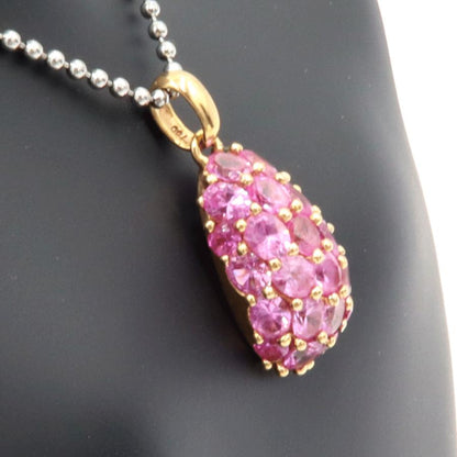 750ピンクトパーズペンダントトップ　重量8.04ｇ(石の重量含む)　レディース（中古）