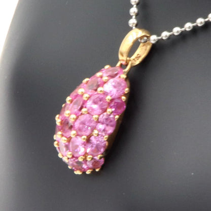 750ピンクトパーズペンダントトップ　重量8.04ｇ(石の重量含む)　レディース（中古）