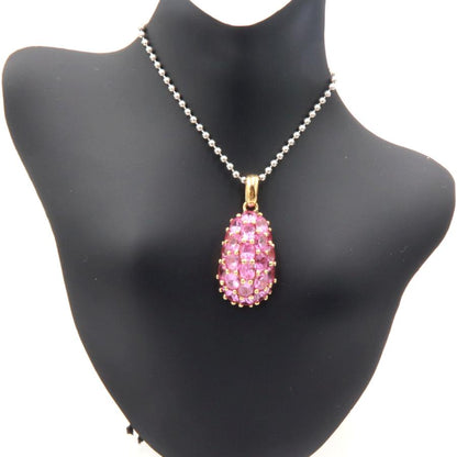 750ピンクトパーズペンダントトップ　重量8.04ｇ(石の重量含む)　レディース（中古）