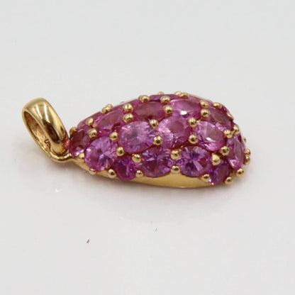 750ピンクトパーズペンダントトップ　重量8.04ｇ(石の重量含む)　レディース（中古）