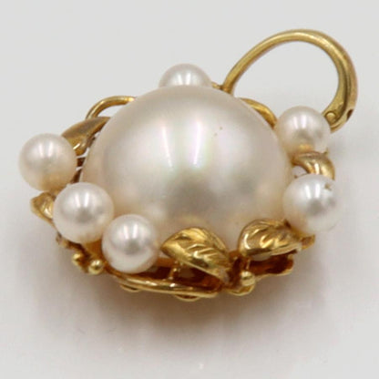 K18マペパールペンダントトップ　重量7.92ｇ(石の重量含む)（中古）