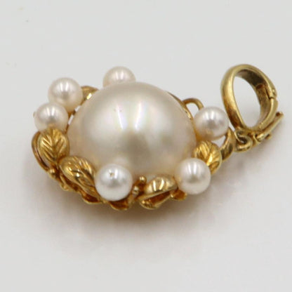 K18マペパールペンダントトップ　重量7.92ｇ(石の重量含む)（中古）