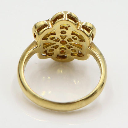 K18サファイアリング　S1.70ct　D0.26ct　リングサイズ11号　重量5.37ｇ(石の重量含む)　レディース(中古)