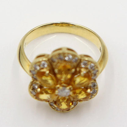 K18サファイアリング　S1.70ct　D0.26ct　リングサイズ11号　重量5.37ｇ(石の重量含む)　レディース(中古)