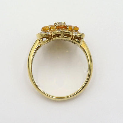 K18サファイアリング　S1.70ct　D0.26ct　リングサイズ11号　重量5.37ｇ(石の重量含む)　レディース(中古)