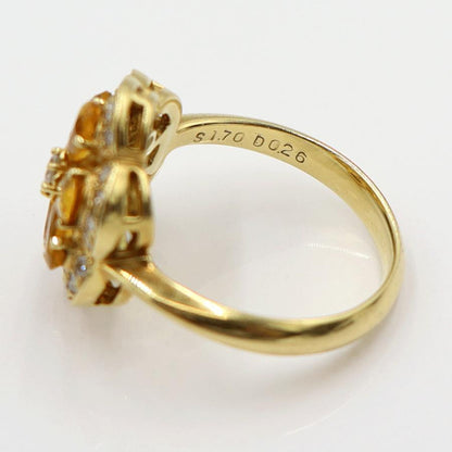 K18サファイアリング　S1.70ct　D0.26ct　リングサイズ11号　重量5.37ｇ(石の重量含む)　レディース(中古)