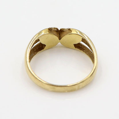 K18オニキスリング　「蝶々」　サイズ11号　重量2.94ｇ(石の重量含む)　レディース(中古)