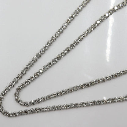 Pt850ダイヤモンドチョーカー　D5.00ct　チョーカー長さ：約40cm　重量16.89ｇ(石の重量含む)(中古)