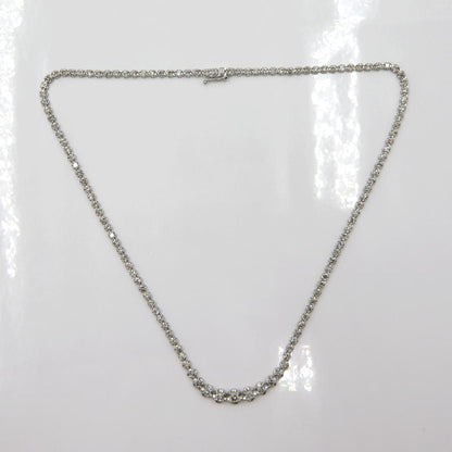 Pt850ダイヤモンドチョーカー　D5.00ct　チョーカー長さ：約40cm　重量16.89ｇ(石の重量含む)(中古)