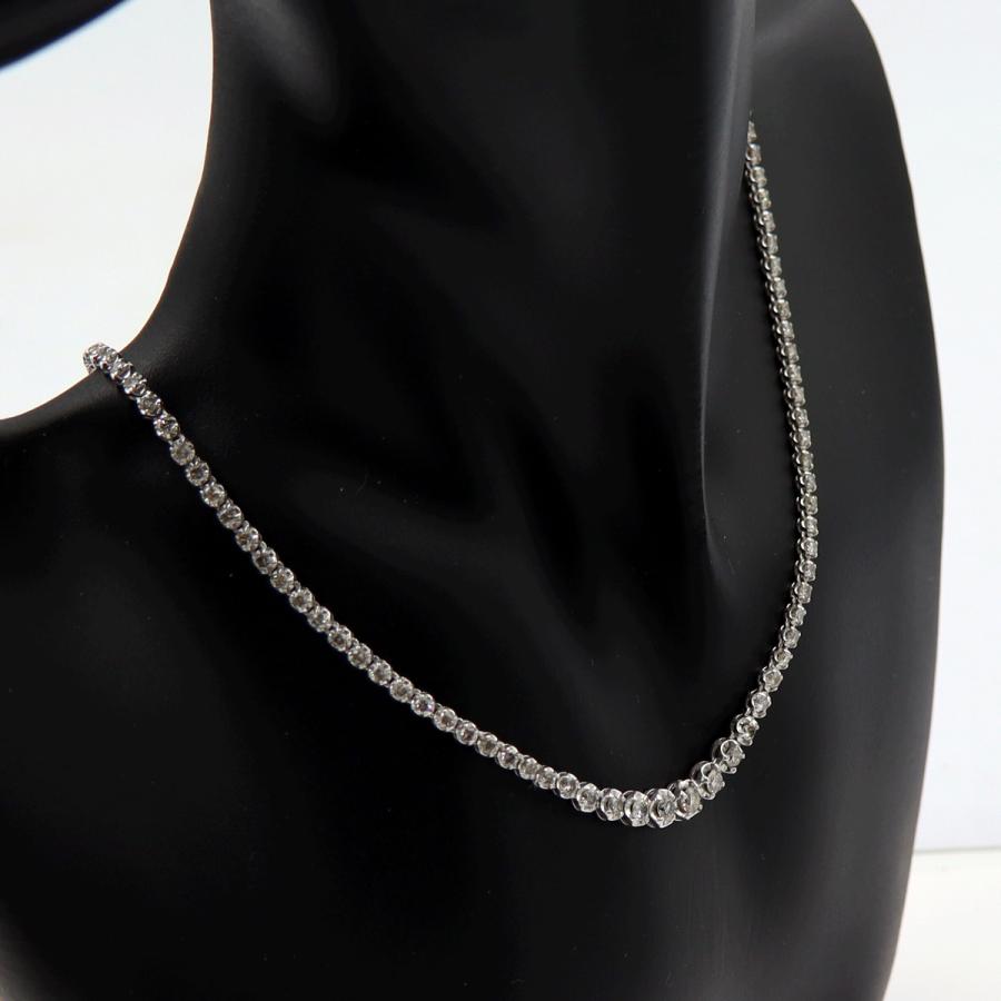 Pt850ダイヤモンドチョーカー　D5.00ct　チョーカー長さ：約40cm　重量16.89ｇ(石の重量含む)(中古)