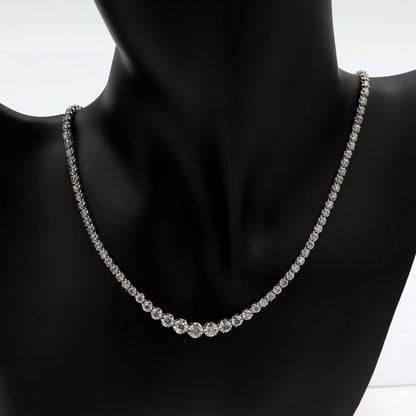 Pt850ダイヤモンドチョーカー　D5.00ct　チョーカー長さ：約40cm　重量16.89ｇ(石の重量含む)(中古)