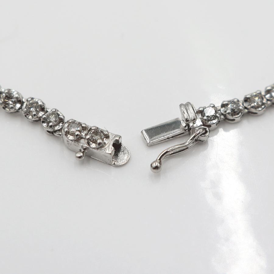 Pt850ダイヤモンドチョーカー　D5.00ct　チョーカー長さ：約40cm　重量16.89ｇ(石の重量含む)(中古)