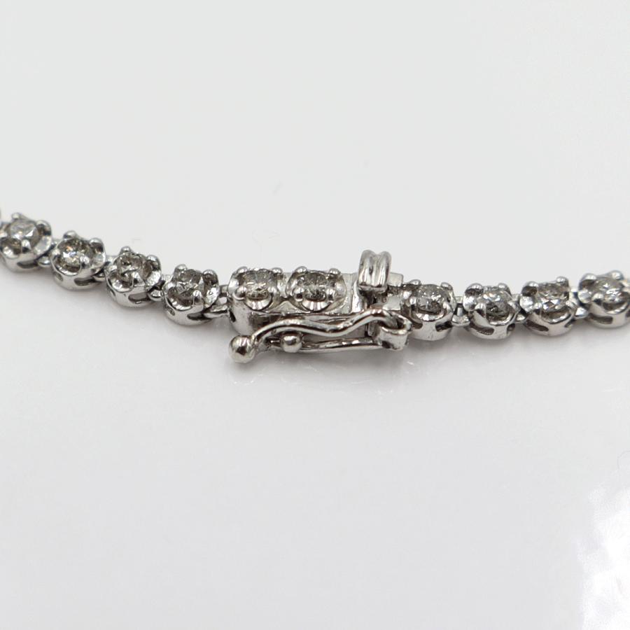 Pt850ダイヤモンドチョーカー　D5.00ct　チョーカー長さ：約40cm　重量16.89ｇ(石の重量含む)(中古)