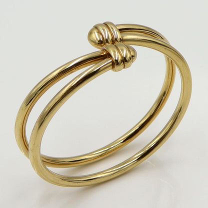 ウノアエレ(UNOAERRE) 750デザインバングル　バングルサイズ：約16.5cm　バングル幅：約14.0mm　重量31.97ｇ　C型バングル　ゴールド　レディース（中古）