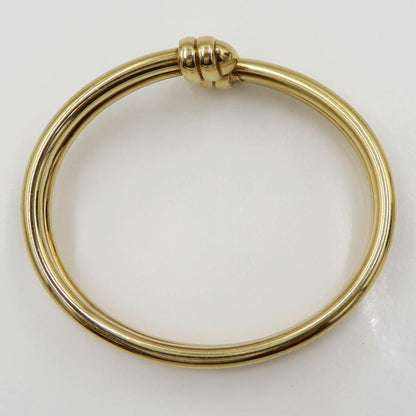 ウノアエレ(UNOAERRE) 750デザインバングル　バングルサイズ：約16.5cm　バングル幅：約14.0mm　重量31.97ｇ　C型バングル　ゴールド　レディース（中古）