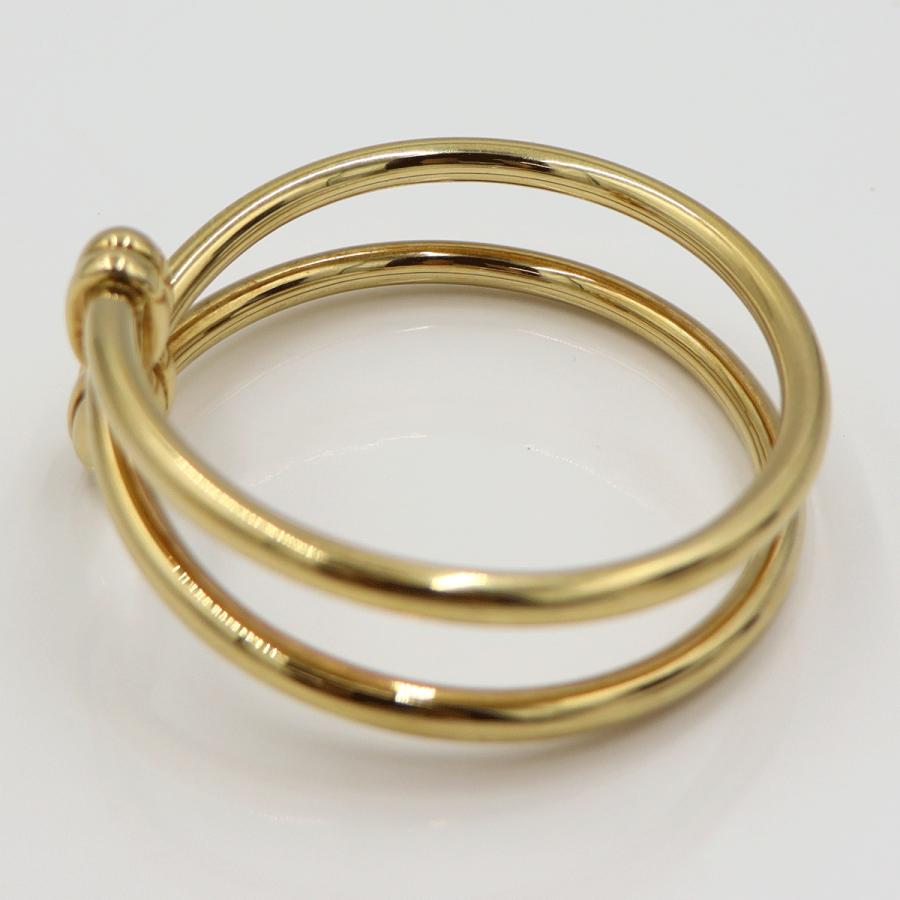 ウノアエレ(UNOAERRE) 750デザインバングル　バングルサイズ：約16.5cm　バングル幅：約14.0mm　重量31.97ｇ　C型バングル　ゴールド　レディース（中古）
