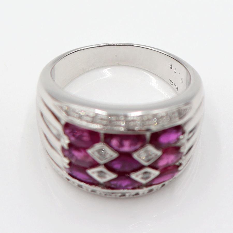 K14ルビーダイヤリング　R2.70ct　D0.18ct　サイズ12号　重量8.69ｇ(石の重量含む)　レディース(中古)