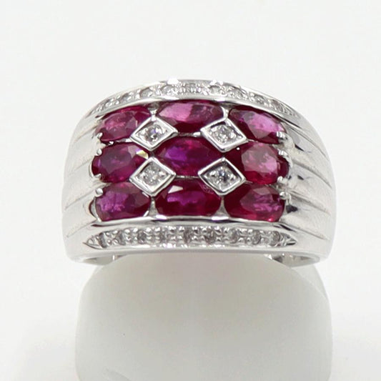 K14ルビーダイヤリング　R2.70ct　D0.18ct　サイズ12号　重量8.69ｇ(石の重量含む)　レディース(中古)