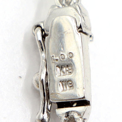 K18WGダイヤモンドブレスレット　D0.10ct　長さ17.0cm　重量5.90ｇ(石の重量含む)（中古）