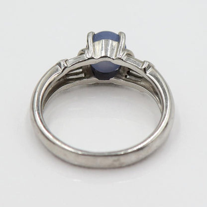 Pt900スターサファイアリング S2.16ct D0.22ct リングサイズ13号　重量6.78ｇ(石の重量含む)　レディース(中古)