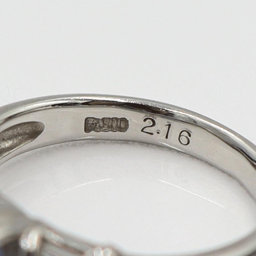 Pt900スターサファイアリング S2.16ct D0.22ct リングサイズ13号　重量6.78ｇ(石の重量含む)　レディース(中古)