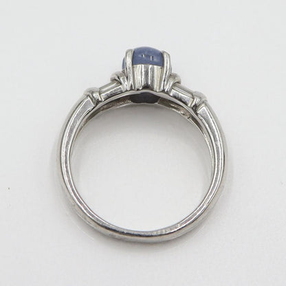Pt900スターサファイアリング S2.16ct D0.22ct リングサイズ13号　重量6.78ｇ(石の重量含む)　レディース(中古)