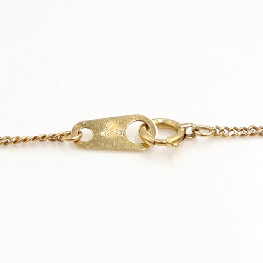 K18メノウカメオペンダントネックレス「キャット」　ネックレス長さ38cm　重量6.57ｇ　レディース（中古）