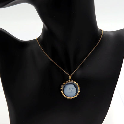 K18メノウカメオペンダントネックレス「キャット」　ネックレス長さ38cm　重量6.57ｇ　レディース（中古）