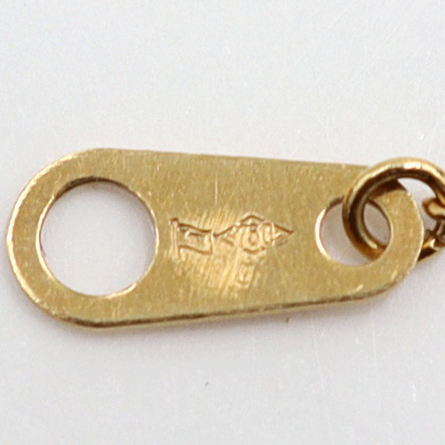 K18メノウカメオペンダントネックレス「キャット」　ネックレス長さ38cm　重量6.57ｇ　レディース（中古）