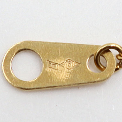 K18メノウカメオペンダントネックレス「キャット」　ネックレス長さ38cm　重量6.57ｇ　レディース（中古）