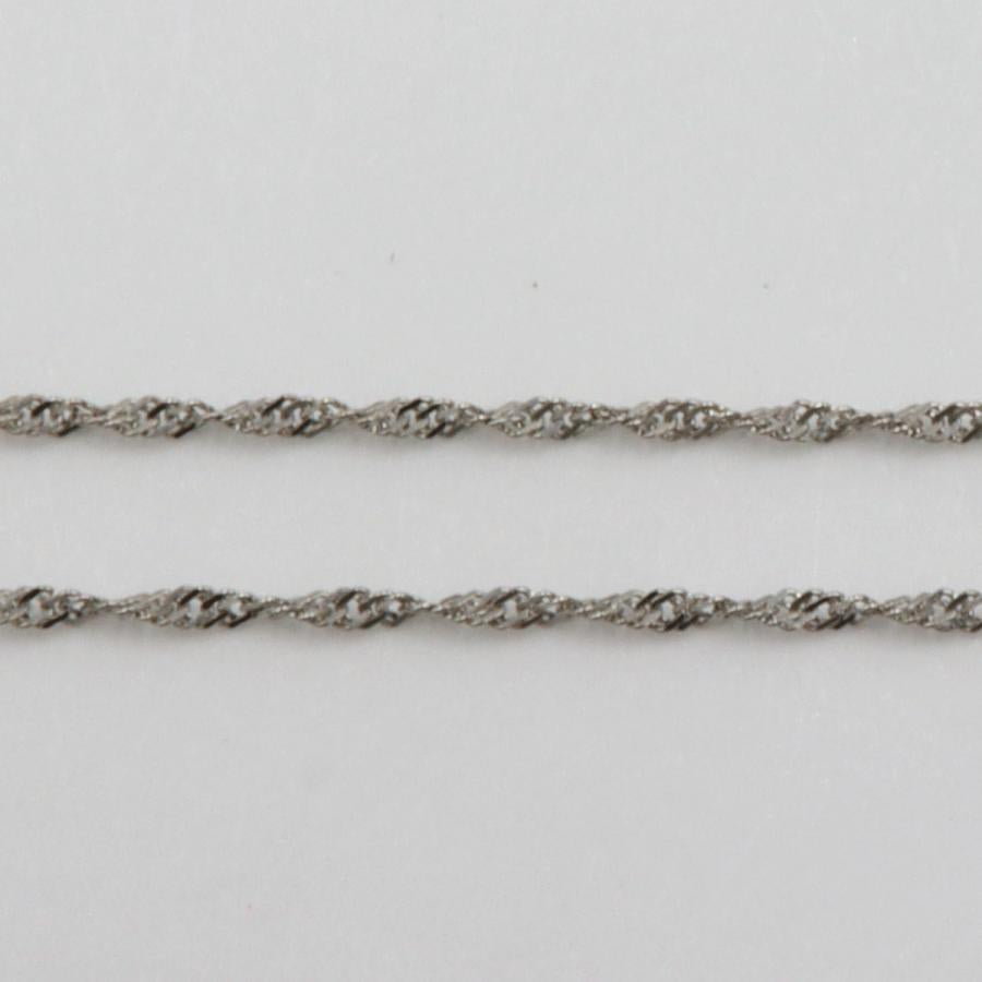 Pt900/850エメラルドネックレス　E4.245ct　D0.50ct　ネックレス長さ42cm　重量6.95ｇ(石の重量含む)（中古）