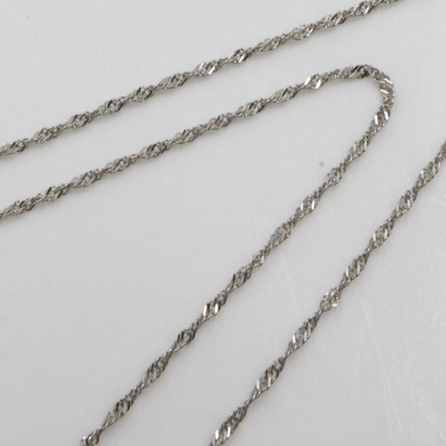 Pt900/850エメラルドネックレス　E4.245ct　D0.50ct　ネックレス長さ42cm　重量6.95ｇ(石の重量含む)（中古）