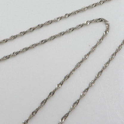 Pt900/850エメラルドネックレス　E4.245ct　D0.50ct　ネックレス長さ42cm　重量6.95ｇ(石の重量含む)（中古）